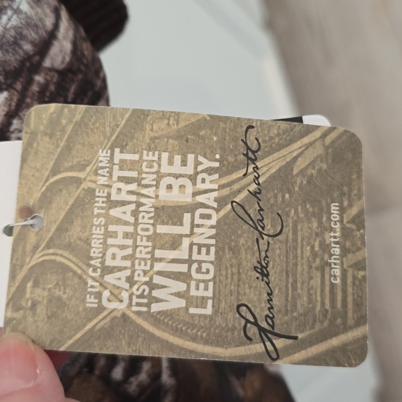 NWT BOYS Carhartt Camouflage Jacket with Bright Orange Interior XL 18-20 - Picture 2 of 4